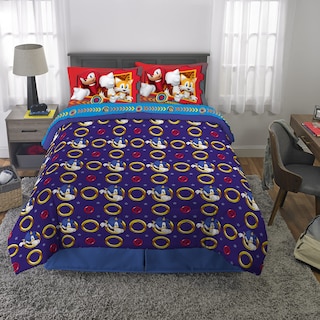 Foto 5 | Foto 5 | Juego De Ropa De Cama Franco Sonic The Hedgehog, Tamaño Completo, 5 Piezas - Venta Internacional.