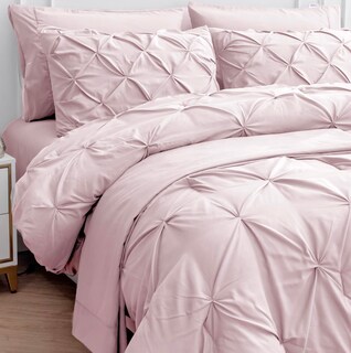 Foto 1 | Foto 1 | Juego De Edredón Lane Linen Pink Queen Con Sábanas Y Fundas De Almohada - Venta Internacional.