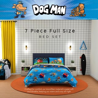 Foto 3 | Foto 3 | Juego De Ropa De Cama Franco Dog Man Supa Book Kids, Tamaño Completo, 7 Piezas - Venta Internacional.