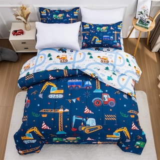 Foto 2 | Foto 2 | Juego De Ropa De Cama Holawakaka Para Camiones, Tractores Y Coches Para Niños, Tamaño Doble - Venta Internacional.