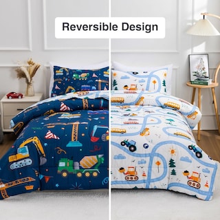 Foto 4 | Foto 4 | Juego De Ropa De Cama Holawakaka Para Camiones, Tractores Y Coches Para Niños, Tamaño Doble - Venta Internacional.