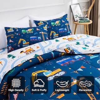 Foto 5 | Foto 5 | Juego De Ropa De Cama Holawakaka Para Camiones, Tractores Y Coches Para Niños, Tamaño Doble - Venta Internacional.