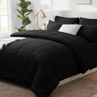 Foto 2 | Foto 2 | Juego de Edredón Cozylux Negro Indivudal 5 Piezas - Venta Internacional