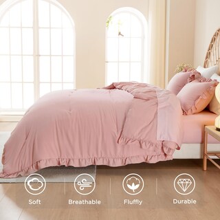 Foto 5 | Foto 5 | Edredón Matrimonial Litanikac Rosa 3 Piezas - Venta Internacional
