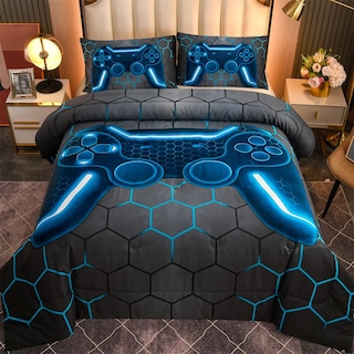 Foto 2 | Foto 2 | Edredón Queen Size con Fundas para Almohada Ntbed Gris 3 Piezas-Venta Internacional