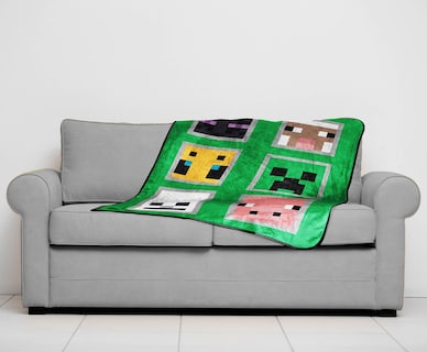 Foto 6 | Foto 6 | Manta De Viaje Sunny Side Up Minecraft De 100 X 125 Cm - Venta Internacional.