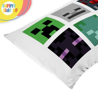 Foto 6 | Foto 6 | Funda De Almohada Sunny Side Up Minecraft Mobs & Animals, Paquete De 2 - Venta Internacional.