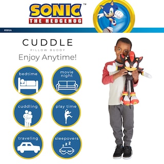 Foto 2 | Foto 2 | Cojín De Peluche Buddy Franco Sonic Shadow The Hedgehog - Venta Internacional.