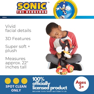 Foto 3 | Foto 3 | Cojín De Peluche Buddy Franco Sonic Shadow The Hedgehog - Venta Internacional.