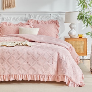 Foto 5 | Foto 5 | Set de Edredón Flysheep con Volantes Capitoné Rosa - Venta Internacional