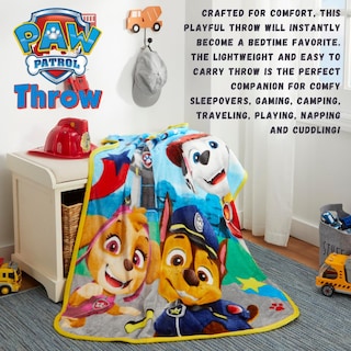 Foto 2 | Foto 2 | Ropa De Cama Infantil Throw Franco Paw Patrol Silk Touch, 100 X 125 Cm - Venta Internacional.