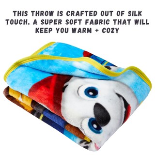 Foto 3 | Foto 3 | Ropa De Cama Infantil Throw Franco Paw Patrol Silk Touch, 100 X 125 Cm - Venta Internacional.