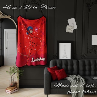 Foto 2 | Foto 2 | Throw Franco Miraculous: Tales Of Ladybug And Cat Noir Kids - Venta Internacional.