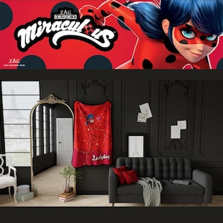Foto 6 | Foto 6 | Throw Franco Miraculous: Tales Of Ladybug And Cat Noir Kids - Venta Internacional.
