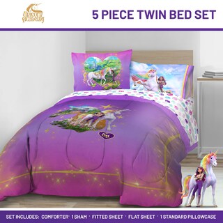 Foto 2 | Foto 2 | Juego De Edredón Jay Franco Unicorn Academy Tamaño Doble 5 Piezas - Venta Internacional.