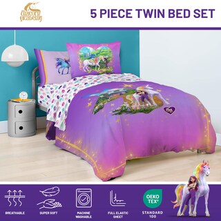 Foto 4 | Foto 4 | Juego De Edredón Jay Franco Unicorn Academy Tamaño Doble 5 Piezas - Venta Internacional.