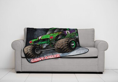 Foto 5 | Foto 5 | Manta Jay Franco Monster Jam Grave Digger 46 X 60 Pulgadas - Venta Internacional.