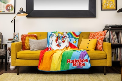 Foto 3 | Foto 3 | Manta Polar Plateada Buffalo Rainbow Brite 45 X 60 Cm - Venta Internacional.