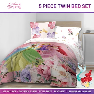 Foto 2 | Foto 2 | Juego De Edredón Jay Franco Disney Princess Twin Con 5 Piezas - Venta Internacional.