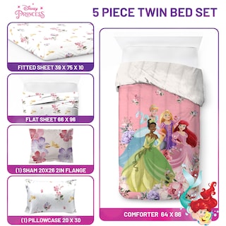Foto 3 | Foto 3 | Juego De Edredón Jay Franco Disney Princess Twin Con 5 Piezas - Venta Internacional.