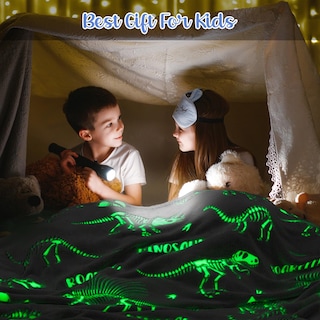 Foto 2 | Foto 2 | Manta Levens Dinosaur Glow In The Dark Para Niños De 1 A 10 Años - Venta Internacional.