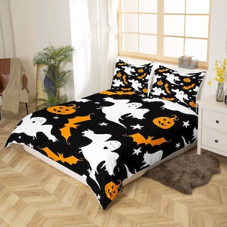Foto 2 | Foto 2 | Juego De Funda De Edredón Feelyou Halloween Kids Ghost Pumpkin Queen - Venta Internacional.