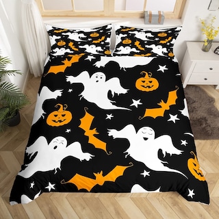 Foto 3 | Foto 3 | Juego De Funda De Edredón Feelyou Halloween Kids Ghost Pumpkin Queen - Venta Internacional.
