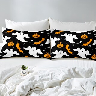 Foto 4 | Foto 4 | Juego De Funda De Edredón Feelyou Halloween Kids Ghost Pumpkin Queen - Venta Internacional.
