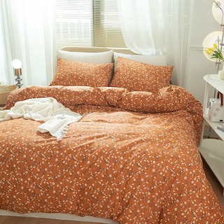 Foto 5 | Foto 5 | Juego De Fundas De Edredón Lifetb Cotton Floral Queen Con 2 Fundas De Almohada - Venta Internacional.