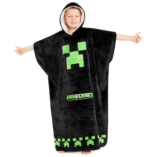 Foto 1 | Foto 1 | Manta Con Capucha De Forro Polar Minecraft Para Niños Y Adolescentes - Venta Internacional.