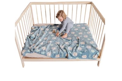 Foto 1 | Foto 1 | Lujoso Cobertor Baby Xtellar Ligero Forest Vianney Azul Ideal Para Carriola