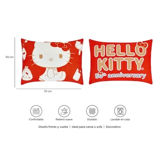 Foto 7 | Foto 7 | Almohada Reversible Hello Kitty 50 Aniversario