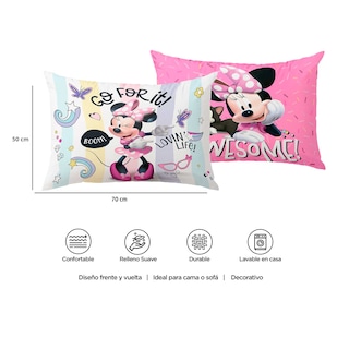 Foto 5 | Foto 5 | Almohada Reversible Minnie Go