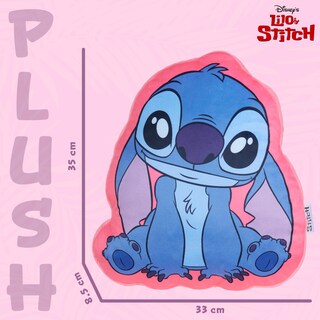 Foto 6 | Foto 6 | Cojín De Cojín De Felpa Disney Stitch 3d Para Cama, Viajes Y Niños - Venta Internacional.