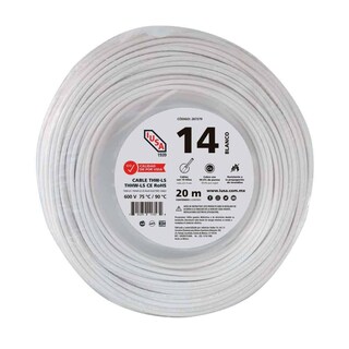 Foto 1 | Foto 1 | Cable Thhw-ls Rohs Calibre 14 Awg Blanco 20m