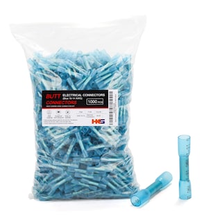 Foto 1 | Foto 1 | Conector A Tope Termorretráctil Hks 1000 Piezas Azul 16-14 Awg - Venta Internacional.