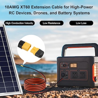 Foto 6 | Foto 6 | Cable De Extensión Xt60 De Cobre Estañado De 3 M Y 10 Awg Para Modelos Rc - Venta Internacional.