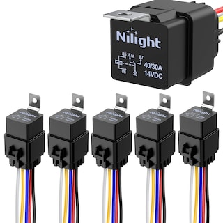 Foto 1 | Foto 1 | Set De Relés Y Arneses Automotrices Nilight 50044r, Paquete De 5 - Venta Internacional.