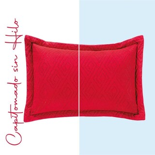 Foto 3 | Foto 3 | Par de Fundas Concord Neo Decorativas Microfibra Rojo