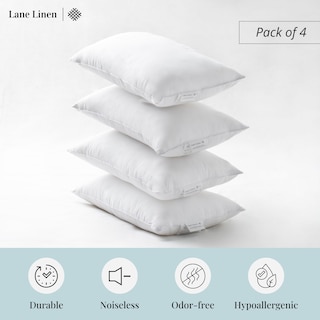 Foto 2 | Foto 2 | Almohada Lane Linen De 30 X 50 Cm, Juego De 4 Unidades, Decoración Blanca - Venta Internacional.