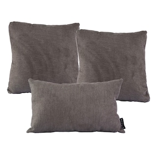 Foto 1 | Foto 1 | Set de 3 Cojines Decorativos DICASA Bless Delta & Zita color Gris Oscuro 2 Grandes y 1 Rectangular