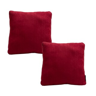 Foto 1 | Foto 1 | Cojín Decorativo Dicasa Zita color Rojo Cuadrado Grande Set de 2