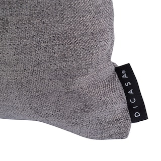 Foto 5 | Foto 5 | Set de 2 Cojines DICASA Tara Zita color Gris Cuadrado Grande Decorativos
