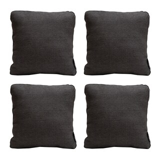 Foto 1 | Foto 1 | Set de 4 Cojines DICASA Trend Zita color Gris Oscuro Cuadrado Grande Decorativos