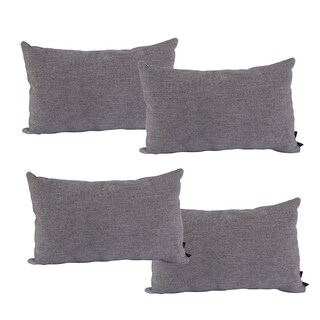 Foto 1 | Foto 1 | Set de 4 Cojines Riñonera Dicasa Tara Delta color Gris Rectangular Decorativos