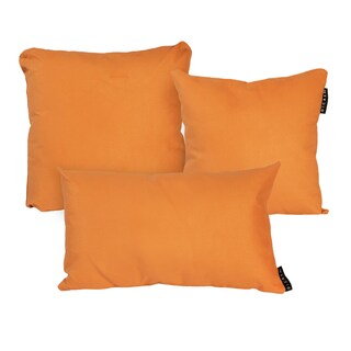 Foto 1 | Foto 1 | Cojín Decorativo DICASA Sora Alfa + Delta + Zita Naranja Chico, Grande y Rectangular 3 Piezas