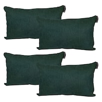 Cojín Riñonera Decorativo DICASA Impe Delta Verde Rectangular 4 Piezas
