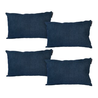 Foto 1 | Foto 1 | Cojín Riñonera Decorativo DICASA Rivo Delta Azul Rectangular 4 Piezas