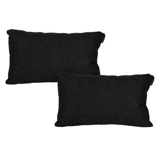 Foto 1 | Foto 1 | Cojín Riñonera Decorativo DICASA Belu Delta Negro Rectangular 2 Piezas