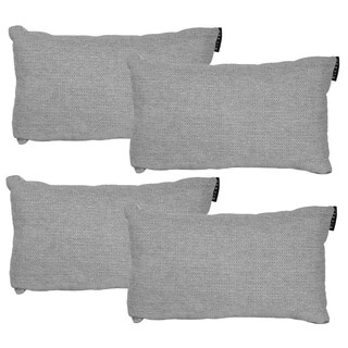 Foto 1 | Foto 1 | Cojín Riñonera Decorativo Dicasa Rivo Delta color Plata Rectangular Set De 4